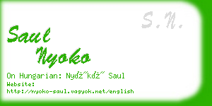 saul nyoko business card